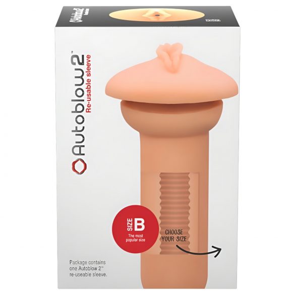 Autoblow 2+ B (medium) återanvänd insats (vagina)