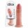 King Cock 9 - verklighetstrogen sugkoppdildo (23cm) - natur