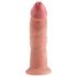 King Cock 9 - verklighetstrogen sugkoppdildo (23cm) - natur