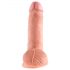 King Cock 7 natur dildo med bollar (18 cm)