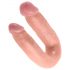 King Cock dubbel dildo (medium) - naturlig