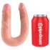 King Cock dubbel dildo (medium) - naturlig