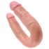 King Cock dubbel dildo (medium) - naturlig