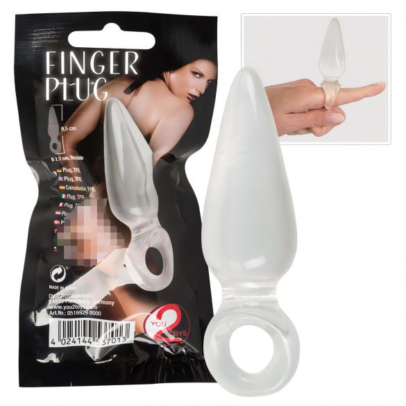 You2Toys - Finger Plug - Genomskinlig anaplug