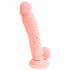 Medicinsk silikon dildo (18 cm) - naturfärg