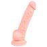 Medicinsk silikon dildo (18 cm) - naturfärg