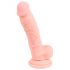 Medicinsk silikon dildo (18 cm) - naturfärg