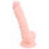 Medicinsk silikon dildo (18 cm) - naturfärg