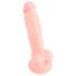 Medicinsk silikon dildo (18 cm) - naturfärg