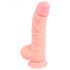 Medicinskt silikon dildo (20 cm) - naturfärg