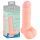 Medicinsk rak silikon dildo (20 cm) - naturfärg