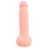 Medicinsk rak silikon dildo (20 cm) - naturfärg