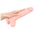 Medicinsk silikondildo (24 cm) - naturlig