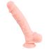 Medicinsk silikondildo (24 cm) - naturlig