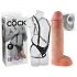 King Cock Strap-on 11 - Ihålig dildo med sele (28cm)