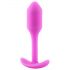 b-vibe Snug Plug 1 - Rosa analplugg med vikt (55g)