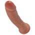 King Cock 8 dildo (20 cm) - mörk natur