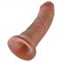 King Cock 8 dildo (20 cm) - mörk natur