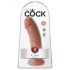 King Cock 8 dildo (20 cm) - mörk natur