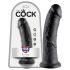 King Cock 8 dildov svart 20 cm