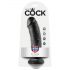 King Cock 8 dildov svart 20 cm