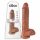 King Cock 25 cm realistisk dildo - brun