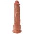 King Cock 25 cm realistisk dildo - brun