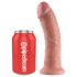 King Cock 20 cm Dildo - Naturlig