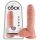 King Cock 8 dildo med pung (20 cm) - naturlig