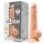 Silexd 9,5 - Sugande dildo med sugkopp - 24cm (naturlig)