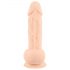 Silexd 9,5 - Sugande dildo med sugkopp - 24cm (naturlig)