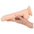 Silexd 9,5 - Sugande dildo med sugkopp - 24cm (naturlig)