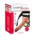 Realistixxx Strap-on - enkel, naturtrogen, ihålig dildo för nybörjare