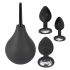 Black Velvet - 4-delad analplug set - svart