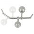 You2Toys Bondage Pluggar - tunga metallkulor - silver