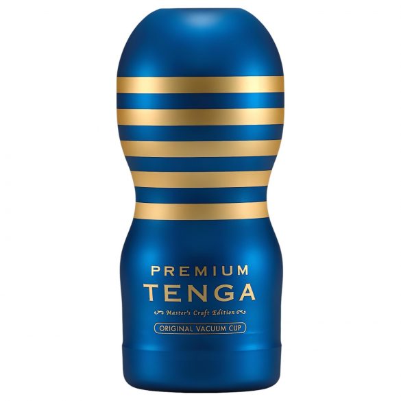 TENGA Premium Original - engångsmasturbator (blå)