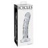 Icicles No. 62 - genomskinlig glaspennis-dildo