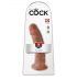 King Cock 9 - sugkopp dildó natur (23cm)