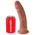 King Cock 9 - sugkopp dildó natur (23cm)