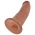 King Cock 9 - sugkopp dildó natur (23cm)