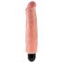 King Cock 7 Stiffy - Vattentät, verklighetstrogen dildo (18cm) - naturfärg