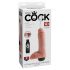 King Cock 8 - realistisk sprutdildo (20cm) - naturfärgad