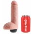 King Cock 8 - realistisk sprutdildo (20cm) - naturfärgad