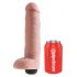 King Cock 10 - realistisk sprutdildo (25cm) - naturfärg