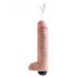 King Cock 10 - realistisk sprutdildo (25cm) - naturfärg