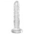 King Cock Clear 6 - Sugklistrad dildo (15 cm)