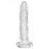 King Cock Clear 6 - Sugklistrad dildo (15 cm)