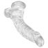 King Cock Clear 7,5 - Sugande dildo med testiklar (19cm)