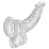 King Cock Clear 7,5 - Sugande dildo med testiklar (19cm)