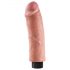 King Cock 8 - böjbar, verklighetstrogen vibrator (25 cm)